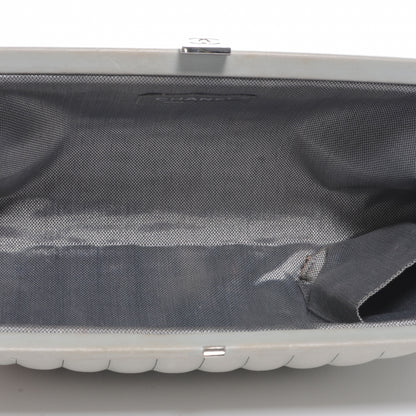 Chanel Lambskin Vertical Quilted Mademoiselle Clutch Light Green 5 of 7