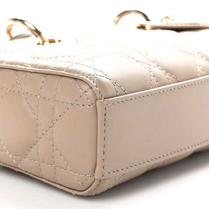 Christian Dior Lambskin Cannage Small Lady D-Joy Powder Beige 8 of 9