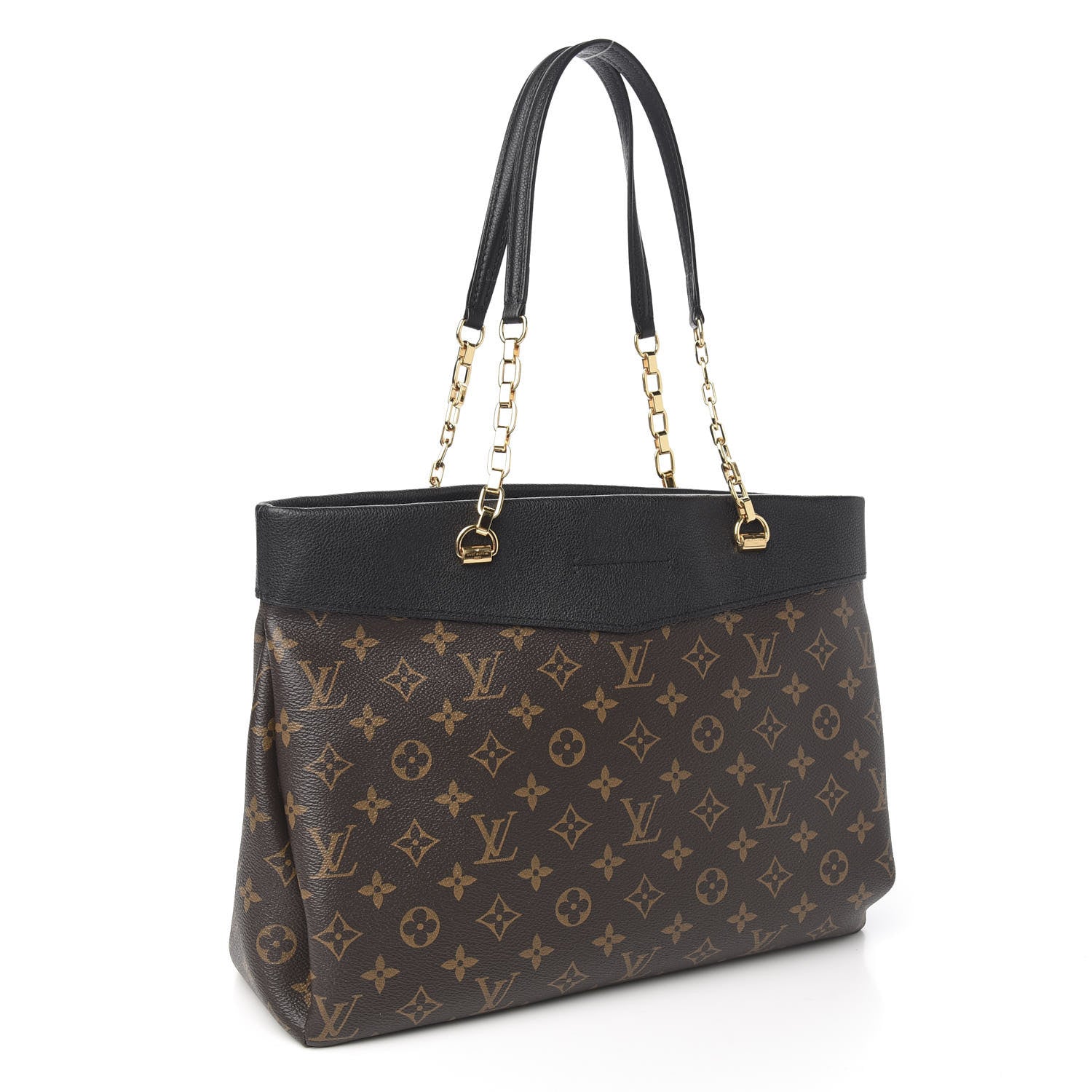 Louis Vuitton Monogram Pallas Shopper Black 2 of 8