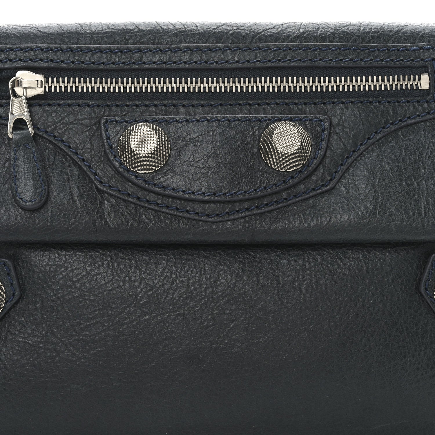 Balenciaga Agneau Giant 21 Silver Hardware Envelope Clutch Anthracite 9 of 11