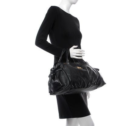 Gucci Guccissima Medium Hysteria Top Handle Bag Black 2 of 7