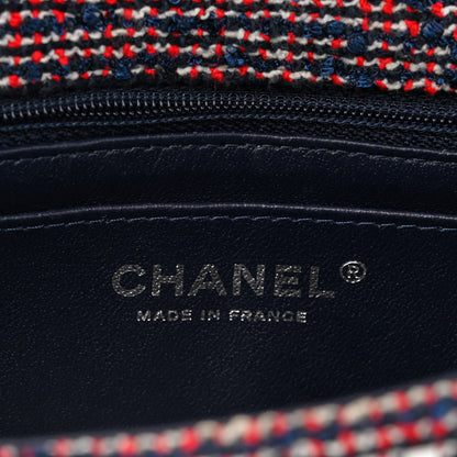 Chanel Sequin Tweed Mini Rectangular Flap Red White Blue 6 of 10
