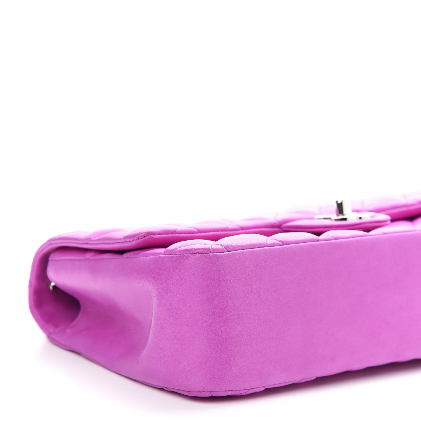 Lambskin Heart Valentine Medium Flap Fuchsia