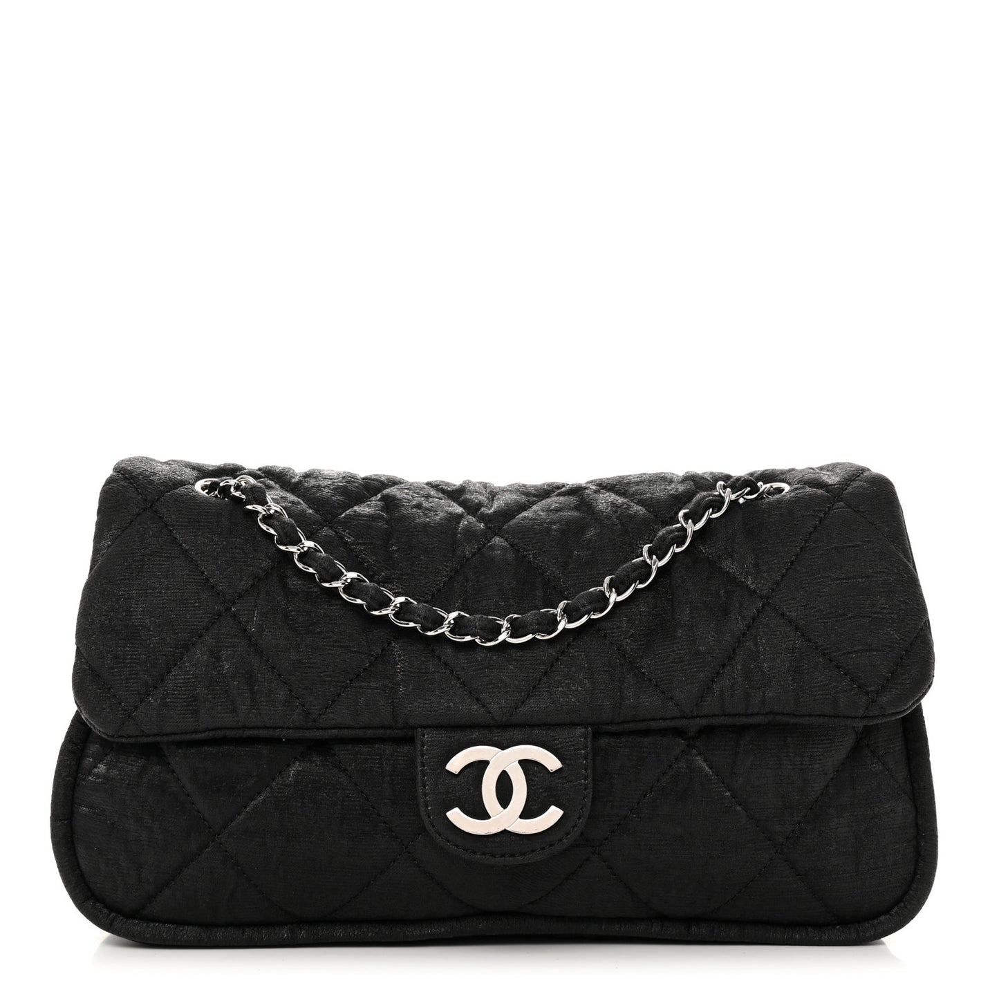 Coated Canvas Quilted Le Marais Flap Black