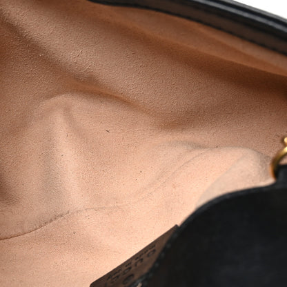 Gucci Calfskin Matelasse Super Mini GG Marmont Shoulder Bag Black 5 of 10