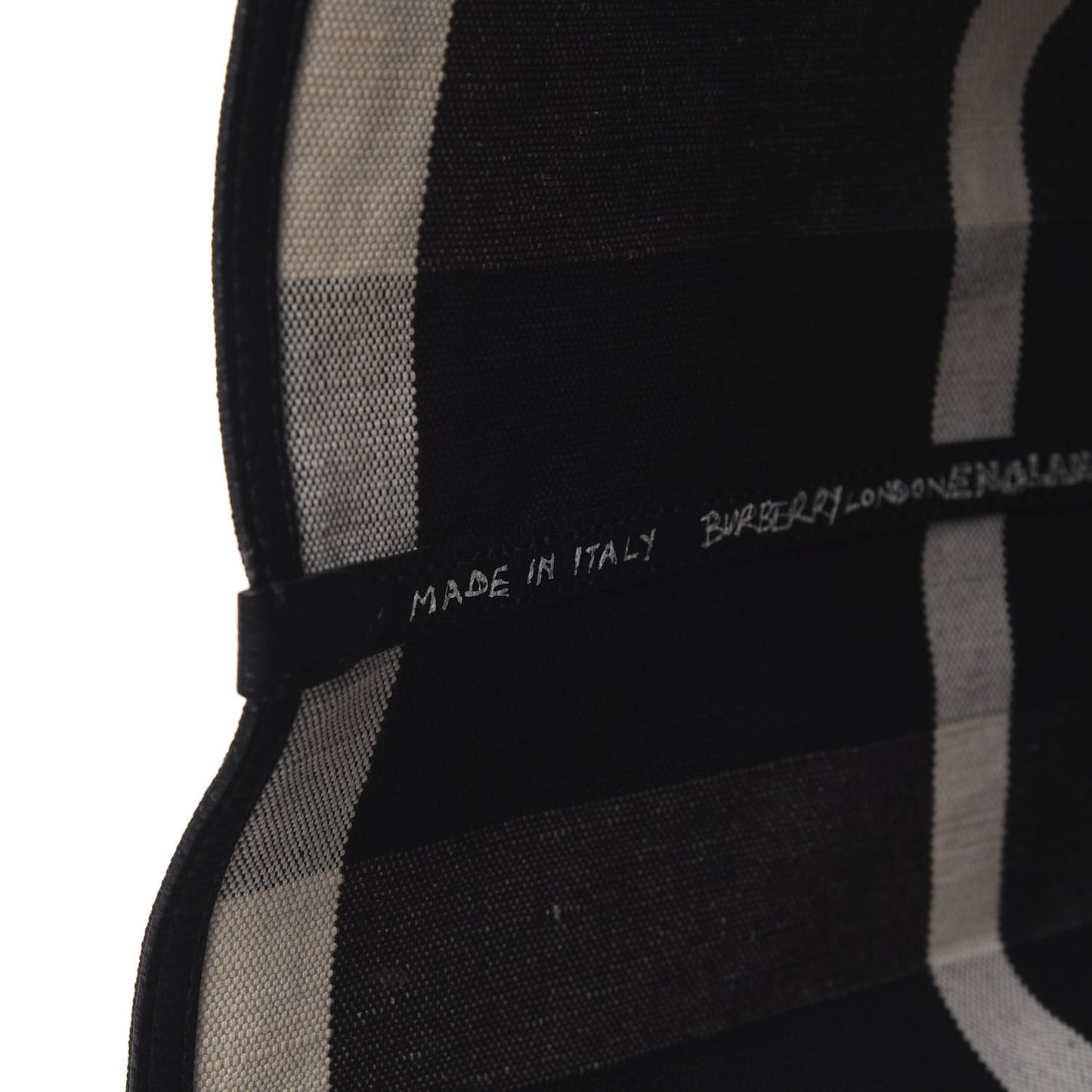 Coated Canvas Mega Check Sketchbook Medium Reversible Doodle Tote Black