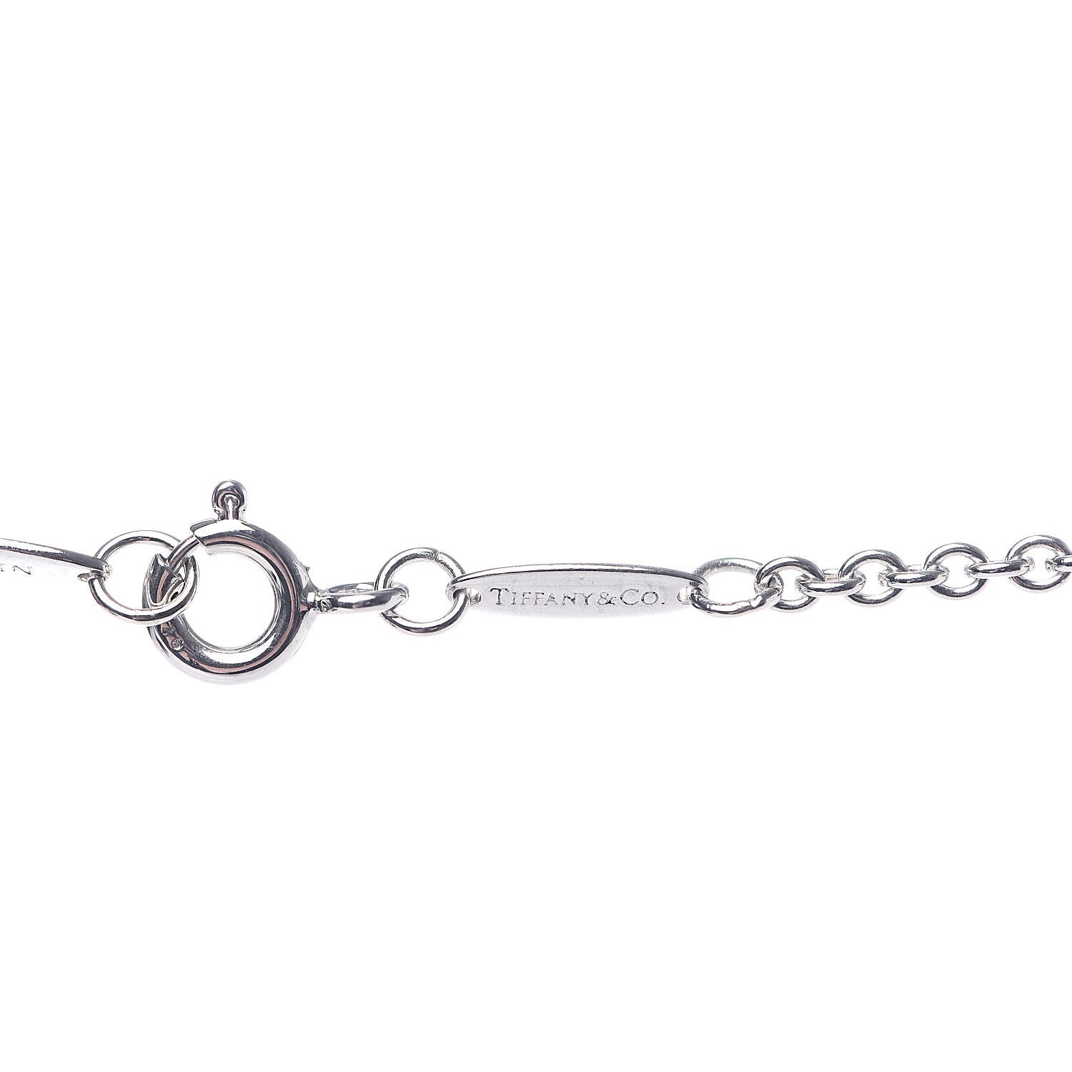 Tiffany Sterling Silver Pearl 9-9.5mm Elsa Peretti Open Heart Lariat Necklace 5 of 5