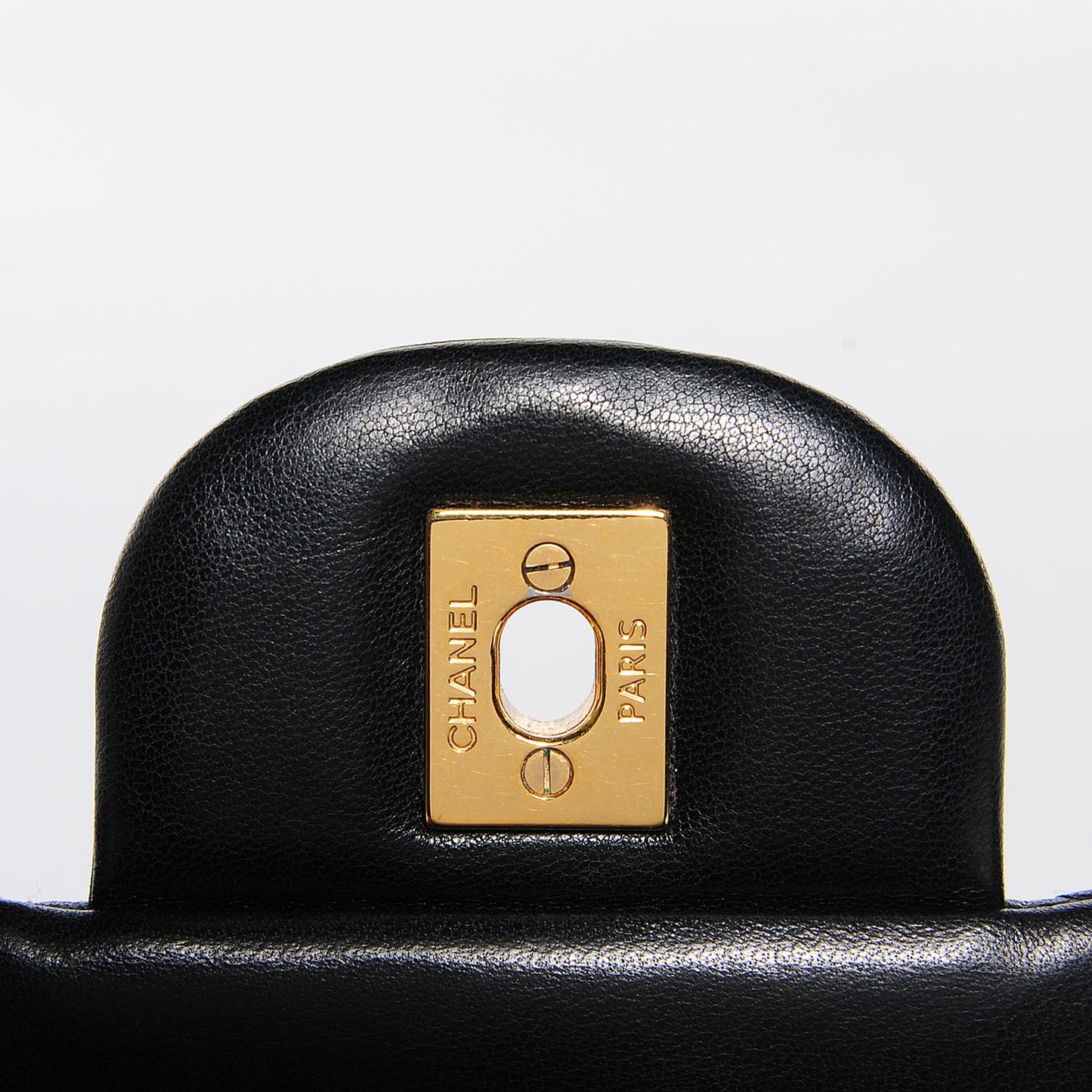 Lambskin Quilted Maxi Single Flap Black