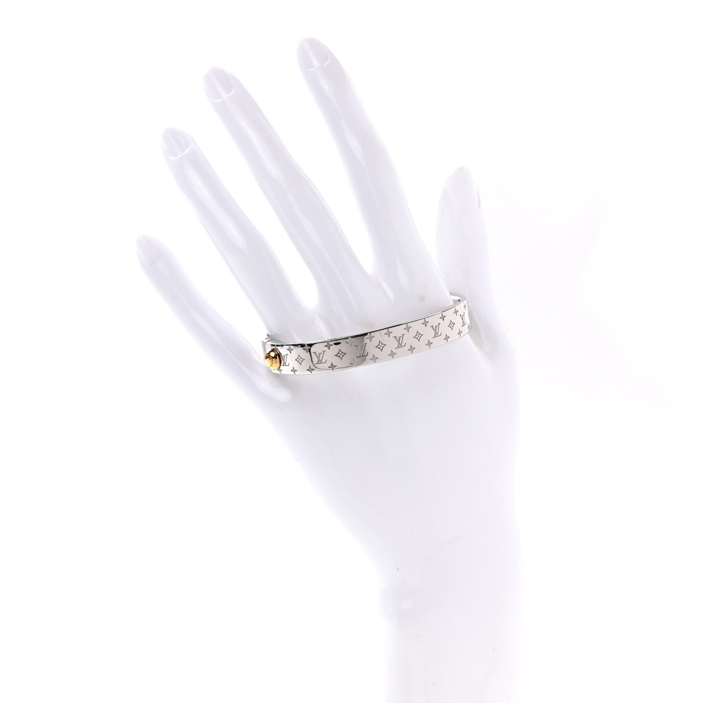 Palladium Monogram Nanogram Cuff S Silver