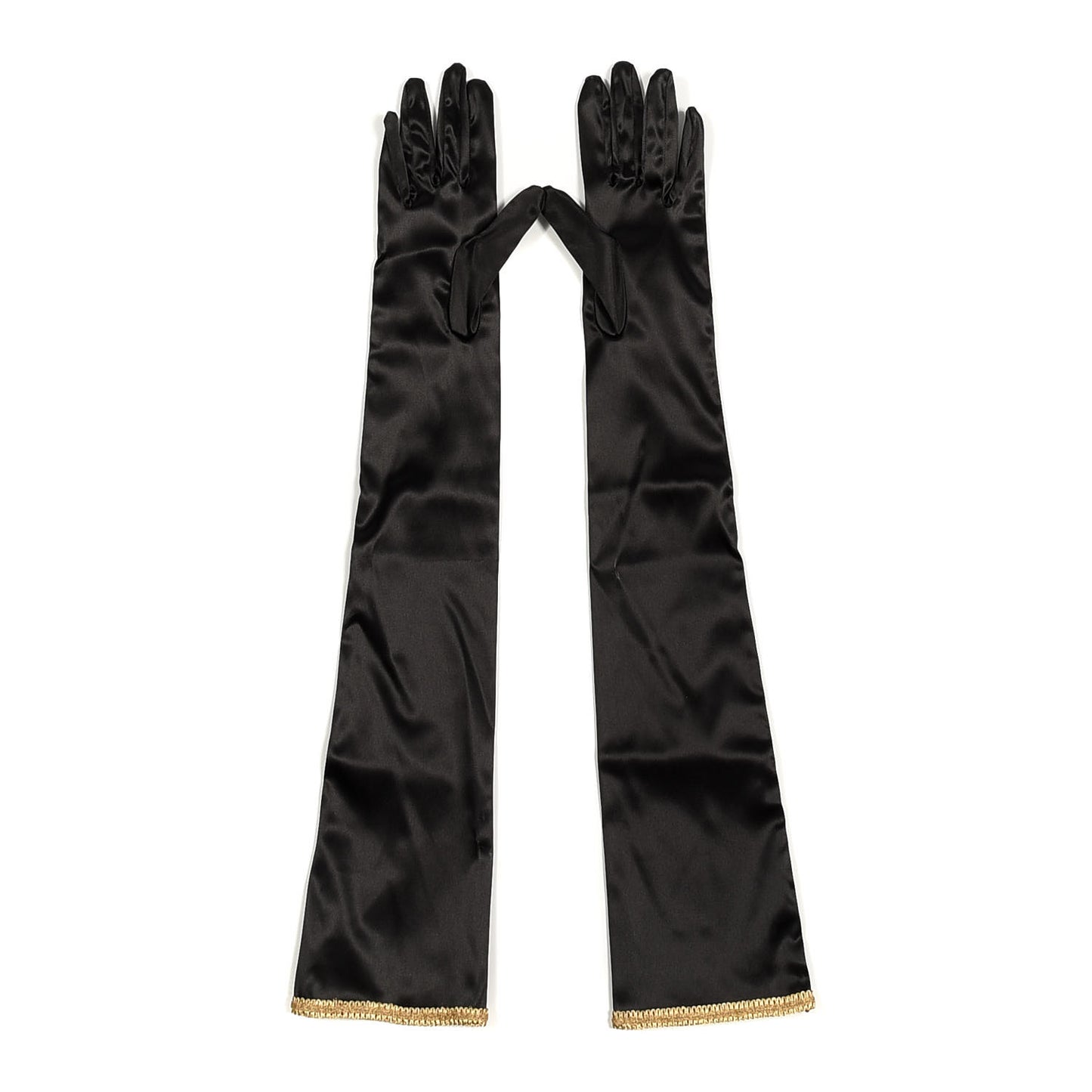 Satin Stretch Anika Gloves M Black