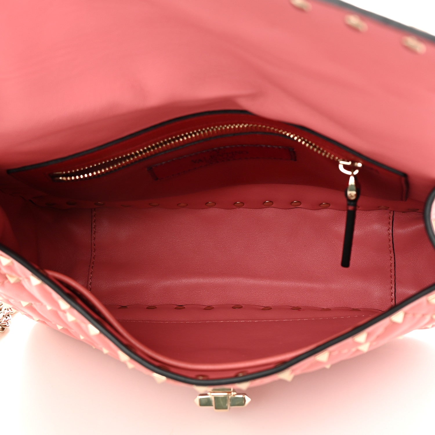 Valentino Garavani Nappa Medium Rockstud Spike Shoulder Bag Paradise Rose 5 of 11