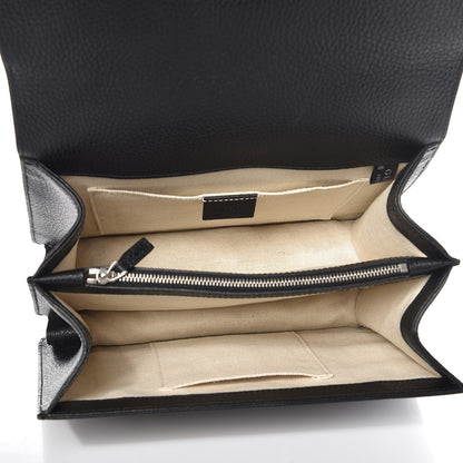 Gucci Dollar Calfskin Crystal Web Medium Dionysus Bamboo Top Handle Bag Black Black Diamond 6 of 10