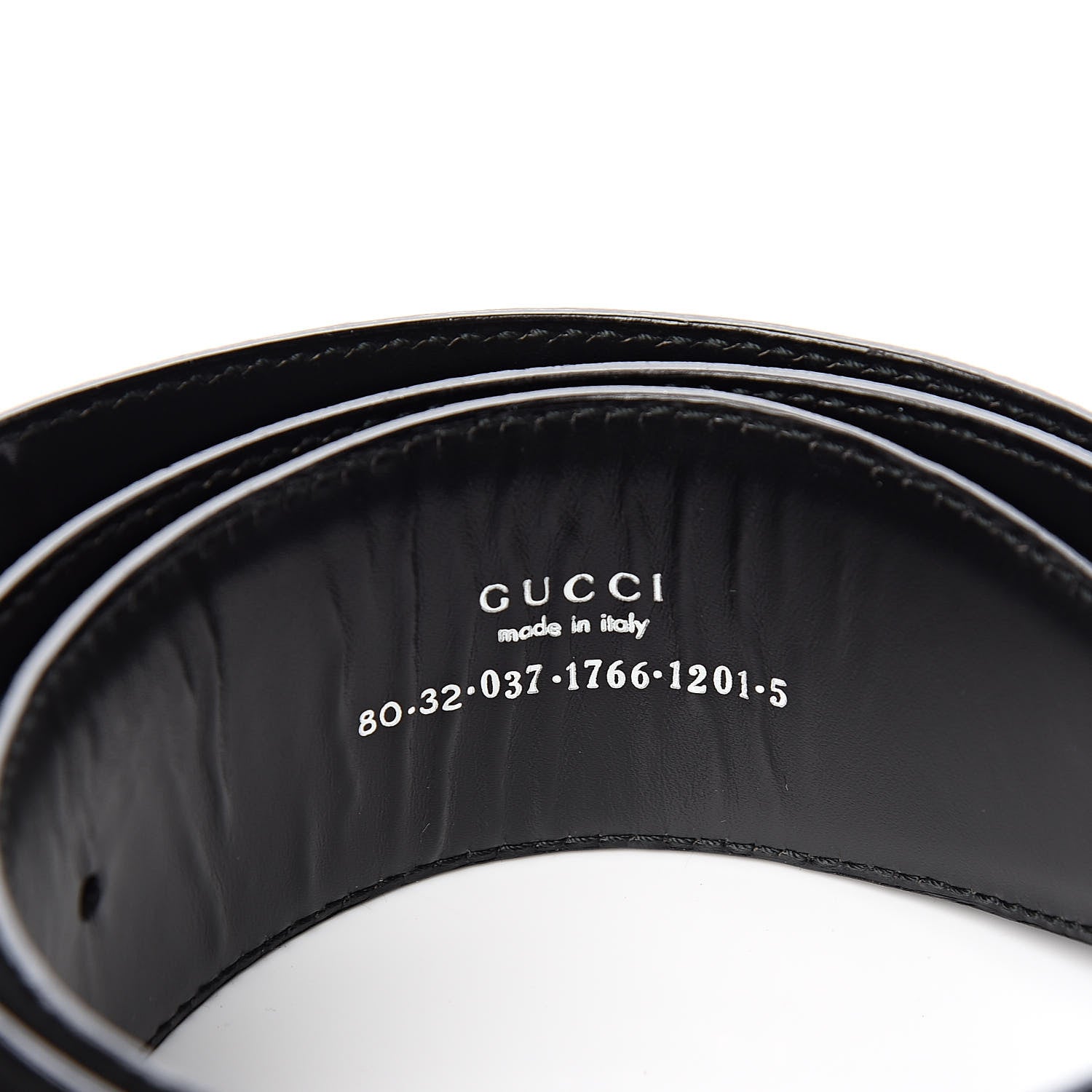 Gucci Suede G Logo Belt 80 32 Black 5 of 6