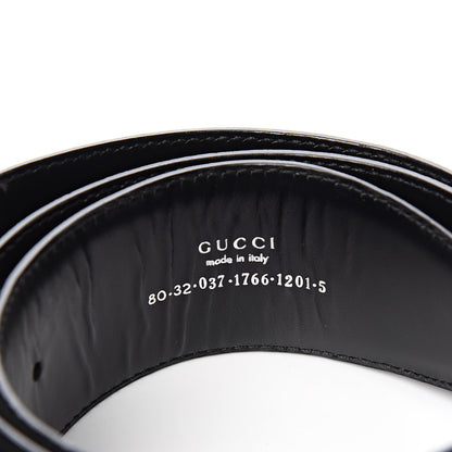 Gucci Suede G Logo Belt 80 32 Black 5 of 6