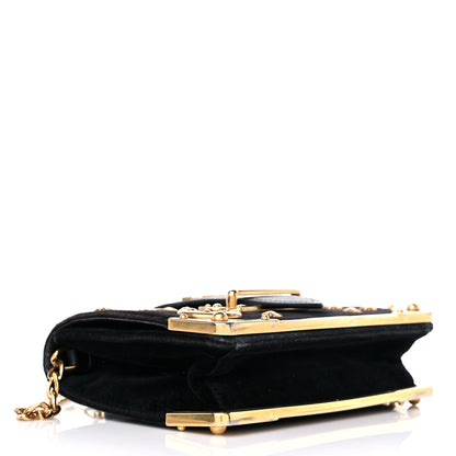 Prada Velvet Cahier Astrology Bag Black 4 of 15