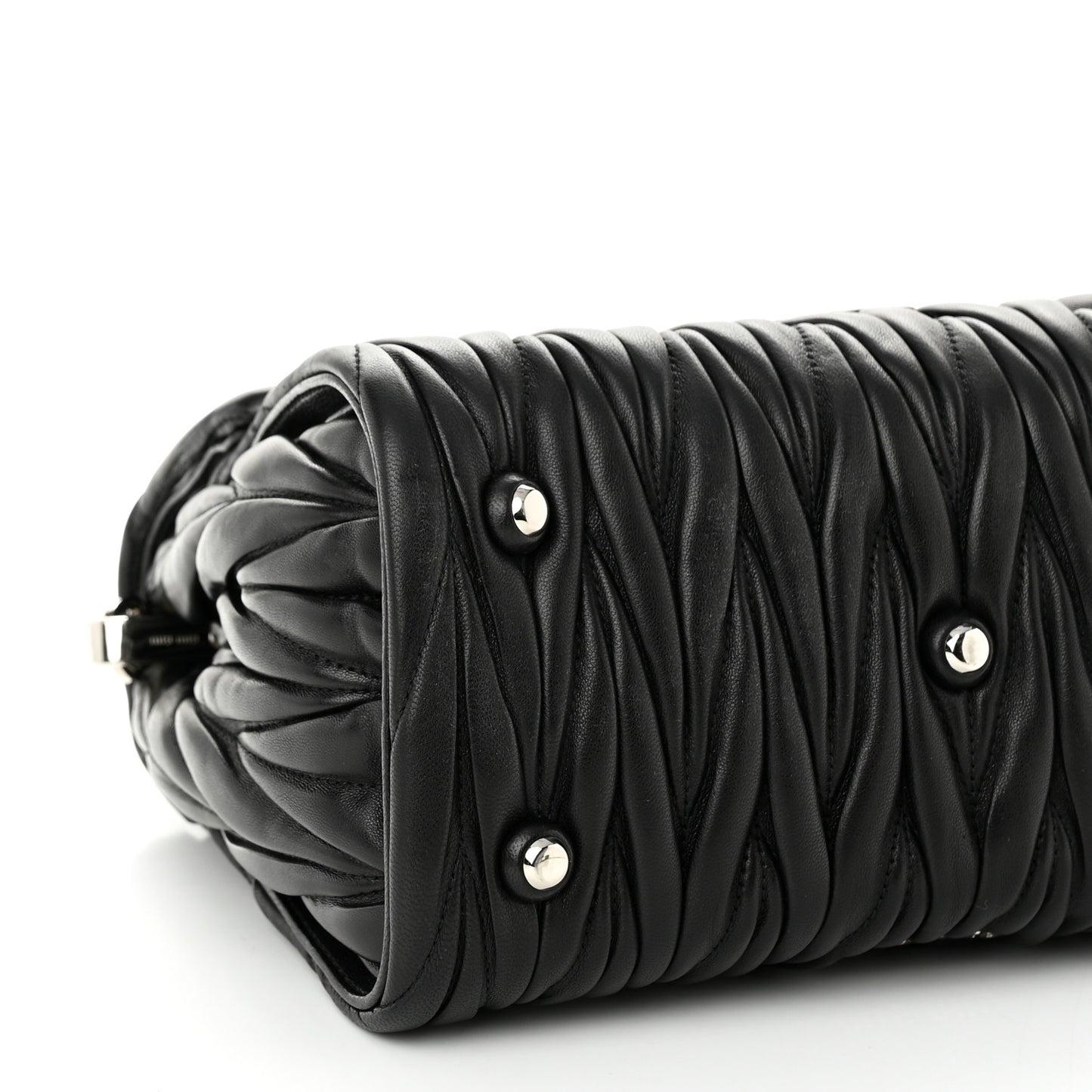 Nappa Matelasse Top Handle Tote Black
