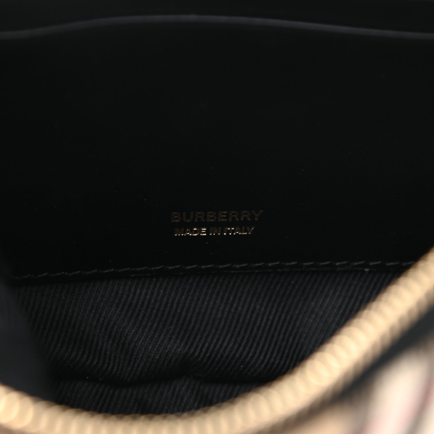 Burberry Vintage Check Calfskin Olympia Pouch Archive Beige 5 of 8