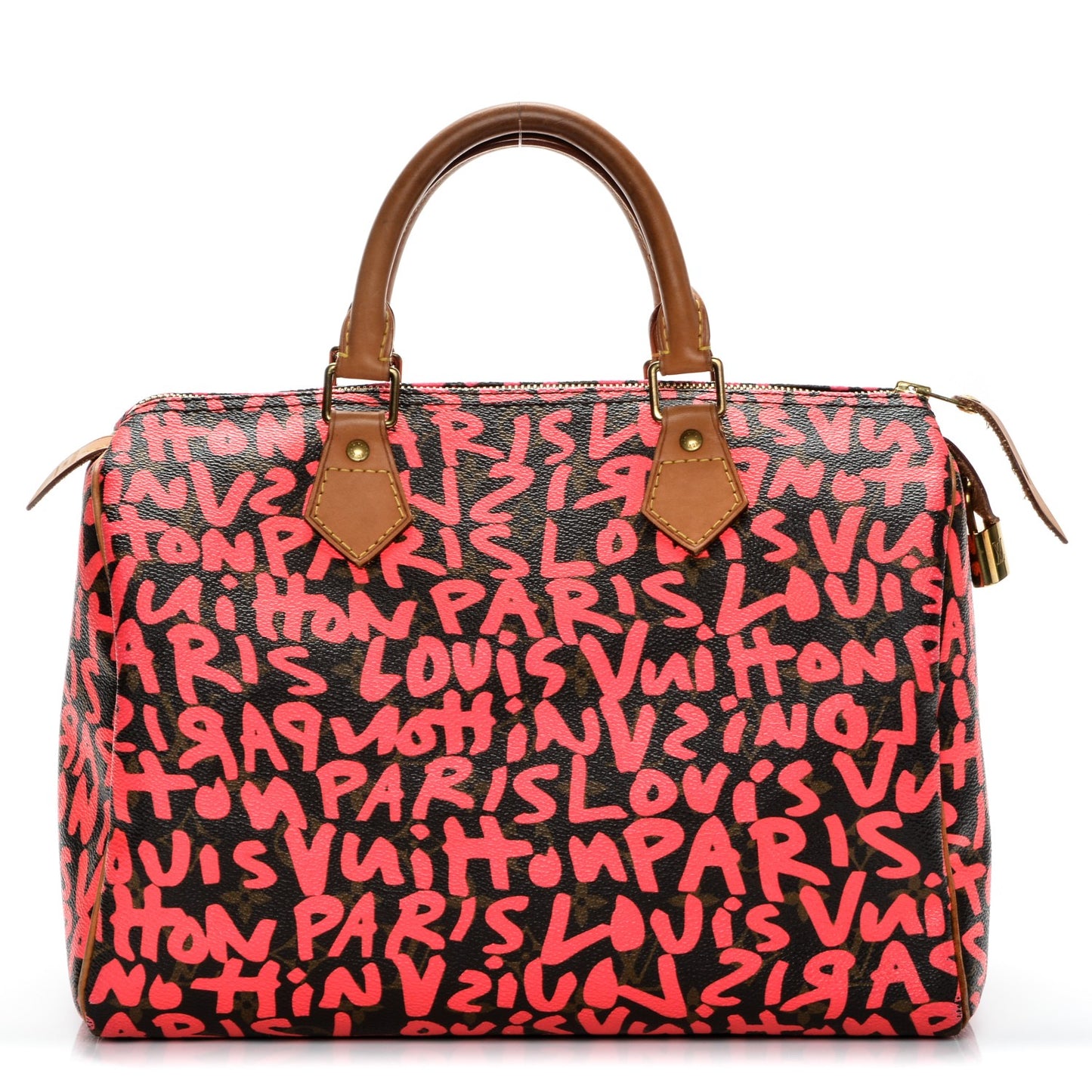 Monogram Graffiti Speedy 30 Fuchsia