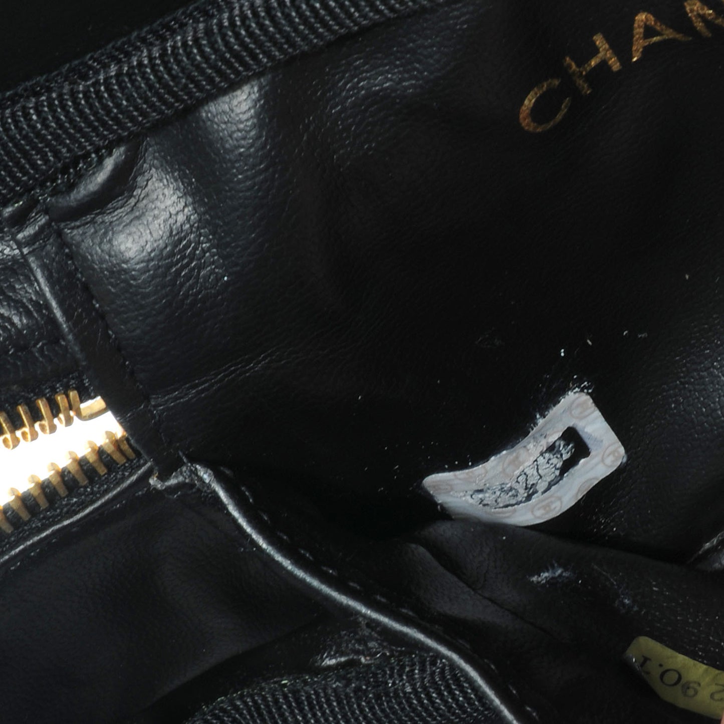 Lambskin Vanity Cosmetic Bag Black