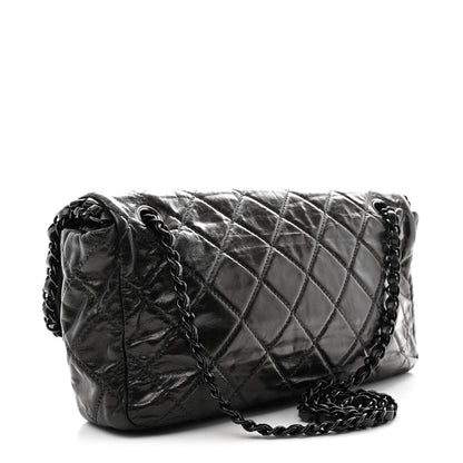 Chanel Metallic Calfskin Quilted Medium Chain Me Flap Grey 3 of 10