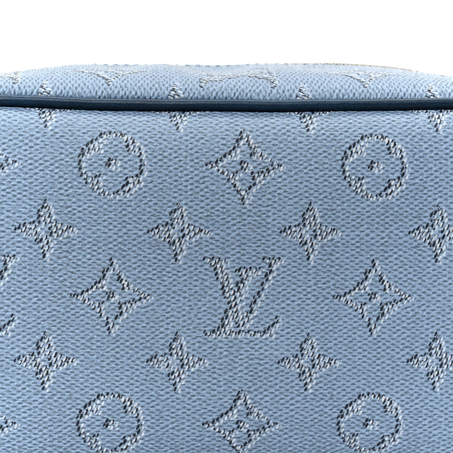 Louis Vuitton Monogram Heritage Locker Dopp Kit Toilet Pouch Blue