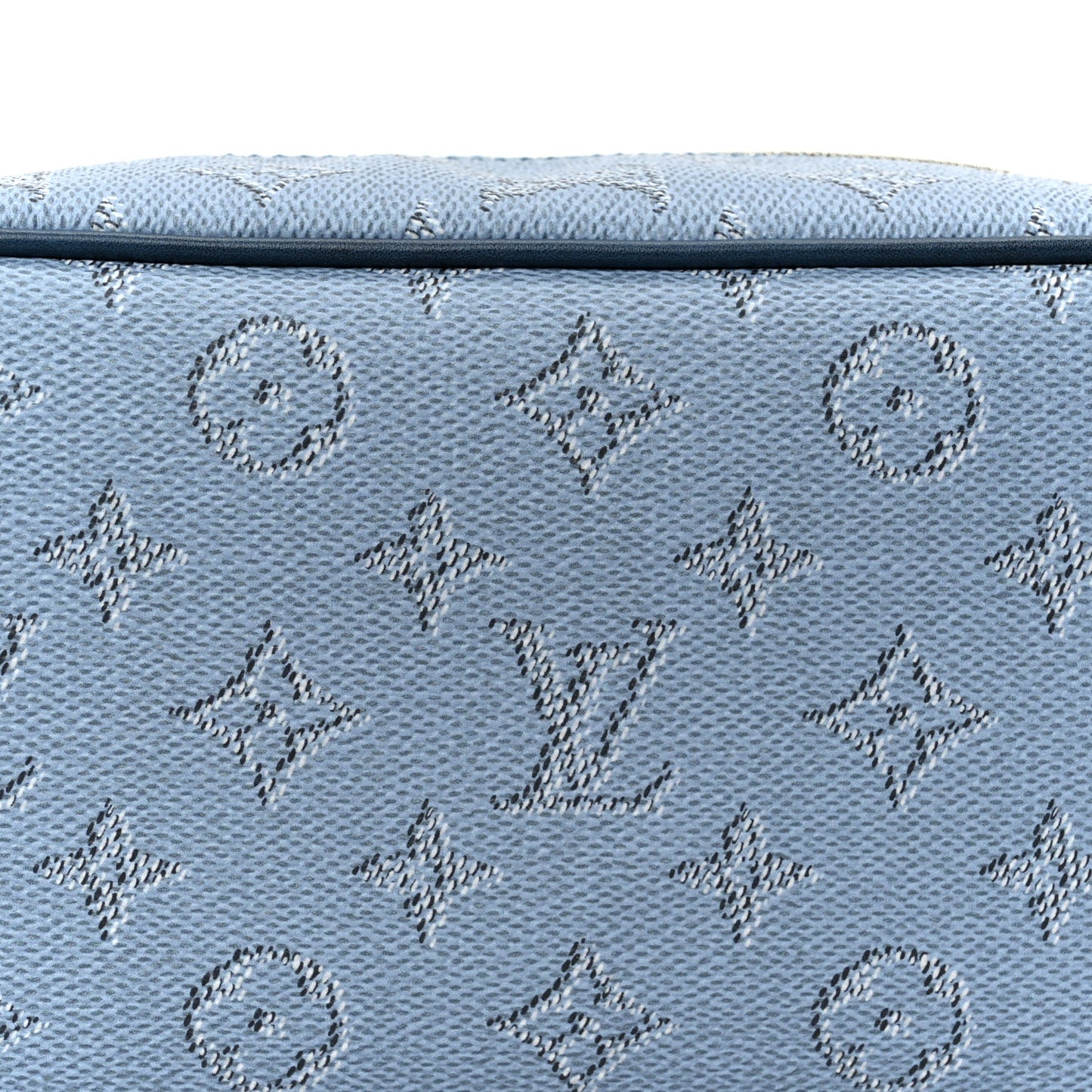 Monogram Heritage Locker Dopp Kit Toilet Pouch Blue