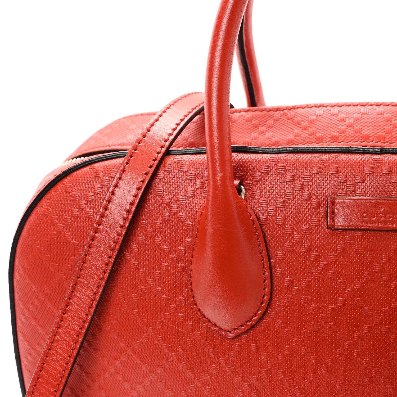 Gucci Bright Diamante Top Handle Bag Red 11 of 11
