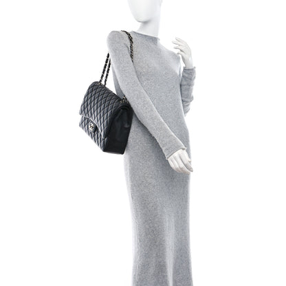 Chanel Lambskin Quilted Maxi Double Flap Black 2 of 12