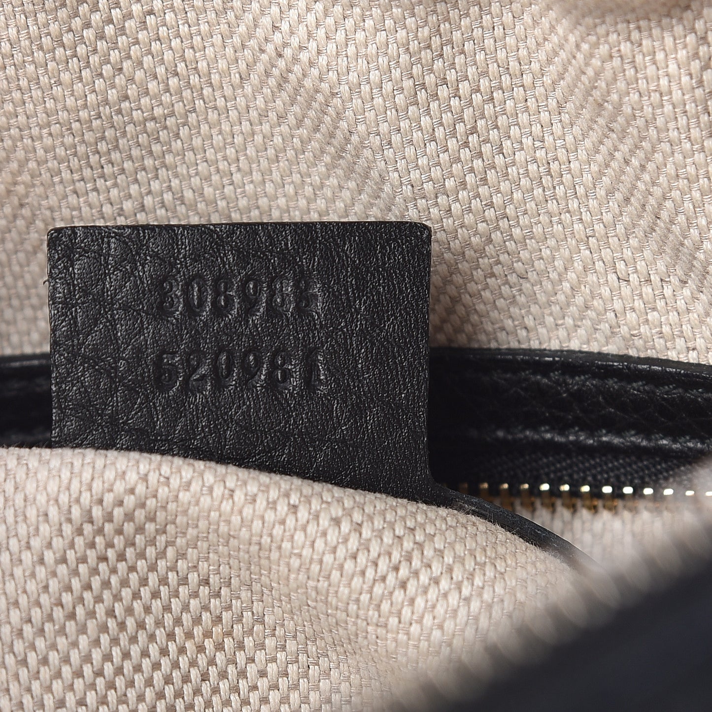 Pebbled Calfskin Small Soho Bowler Black