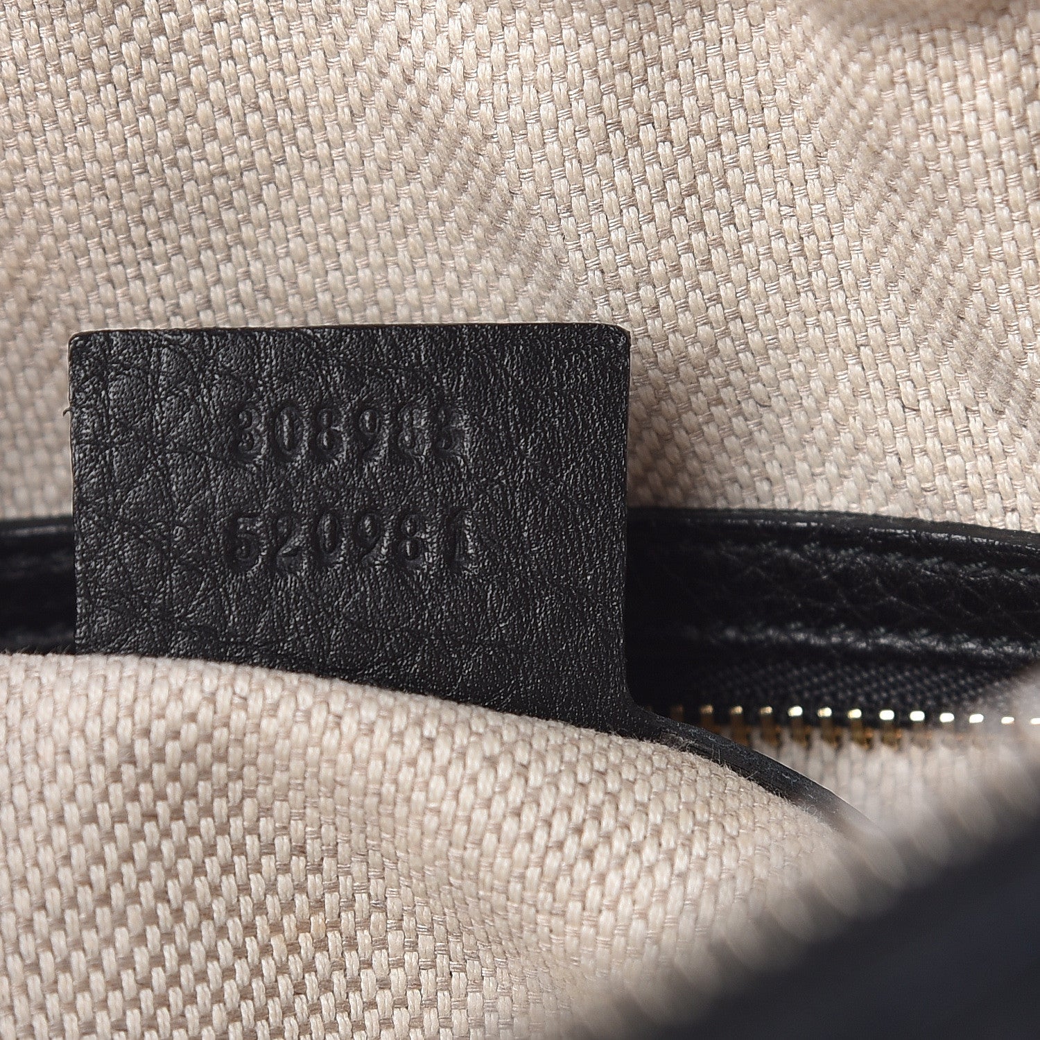 Gucci Pebbled Calfskin Small Soho Bowler Black 7 of 10