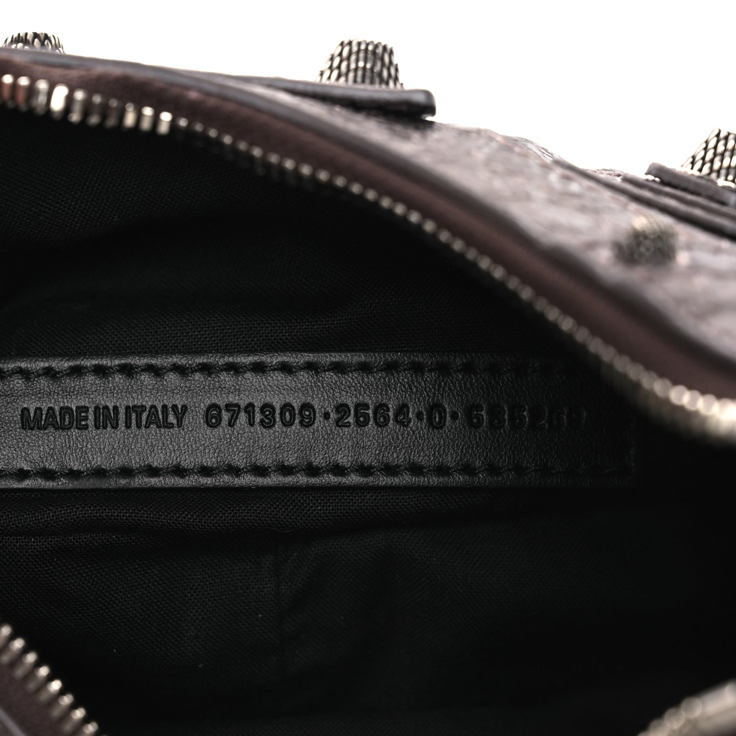 Metallic Agneau Arena Le Cagole Shoulder Bag XS Dark Bronze