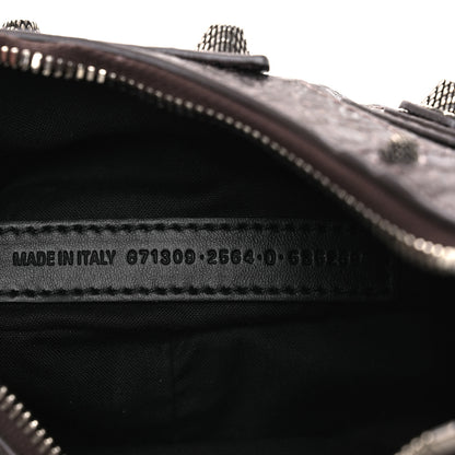 Balenciaga Metallic Agneau Arena Le Cagole Shoulder Bag XS Dark Bronze 7 of 11