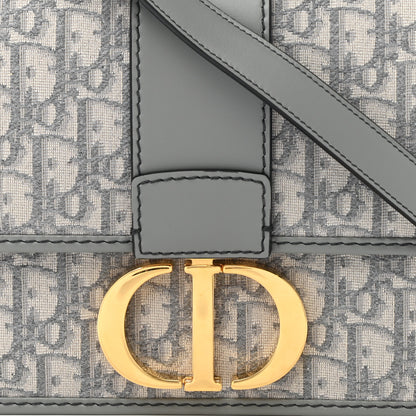 Christian Dior Oblique 30 Montaigne Flap Bag Grey 7 of 11