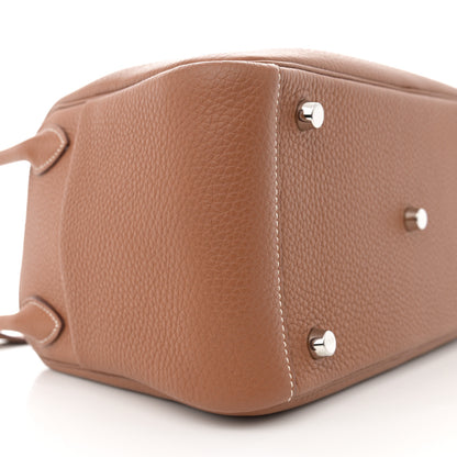 Hermes Taurillon Clemence Lindy 26 Gold 9 of 11