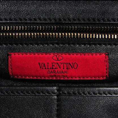 Valentino Garavani Vitello Medium Rockstud Tote Black 6 of 8