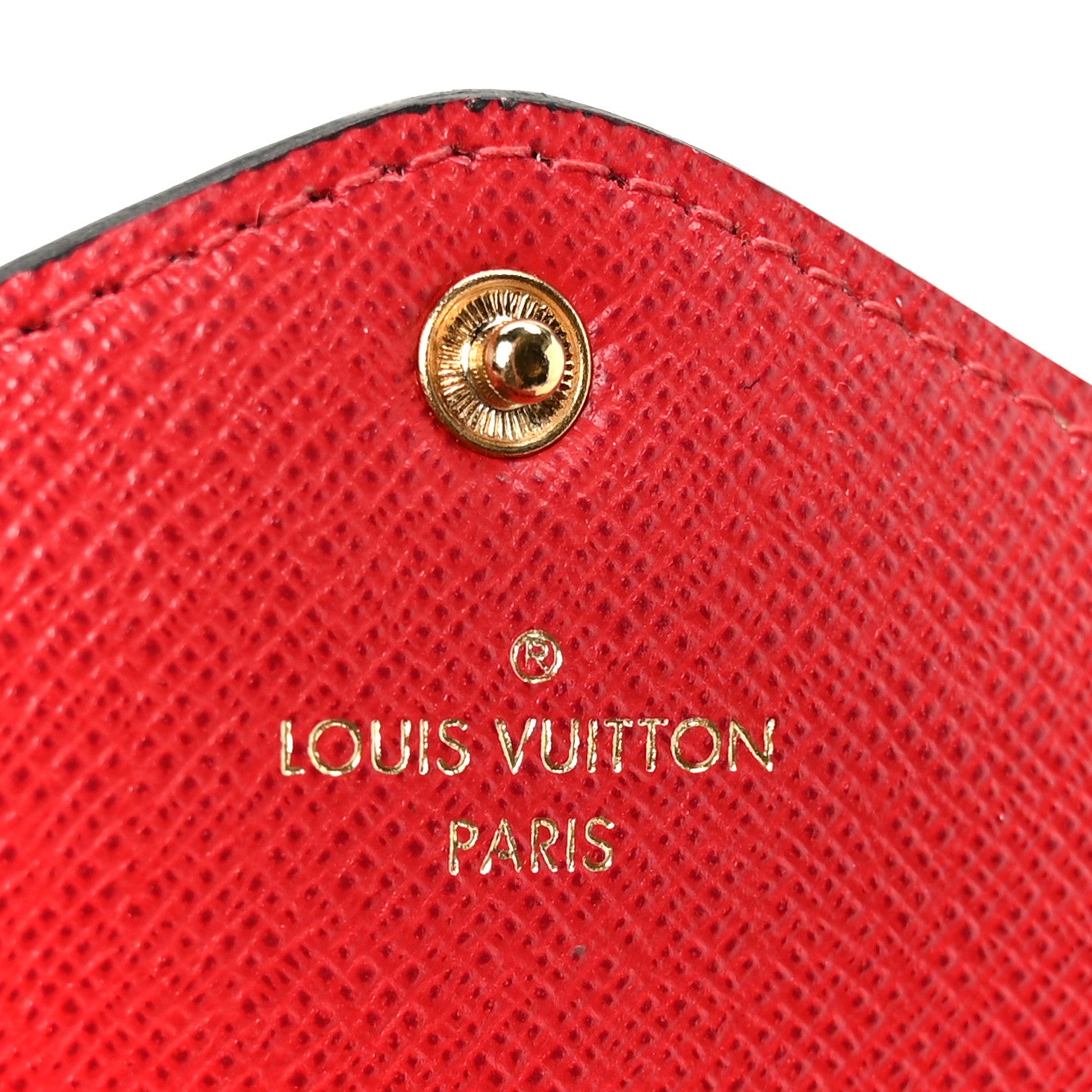 Louis Vuitton Damier Ebene Josephine Wallet Red 7 of 15