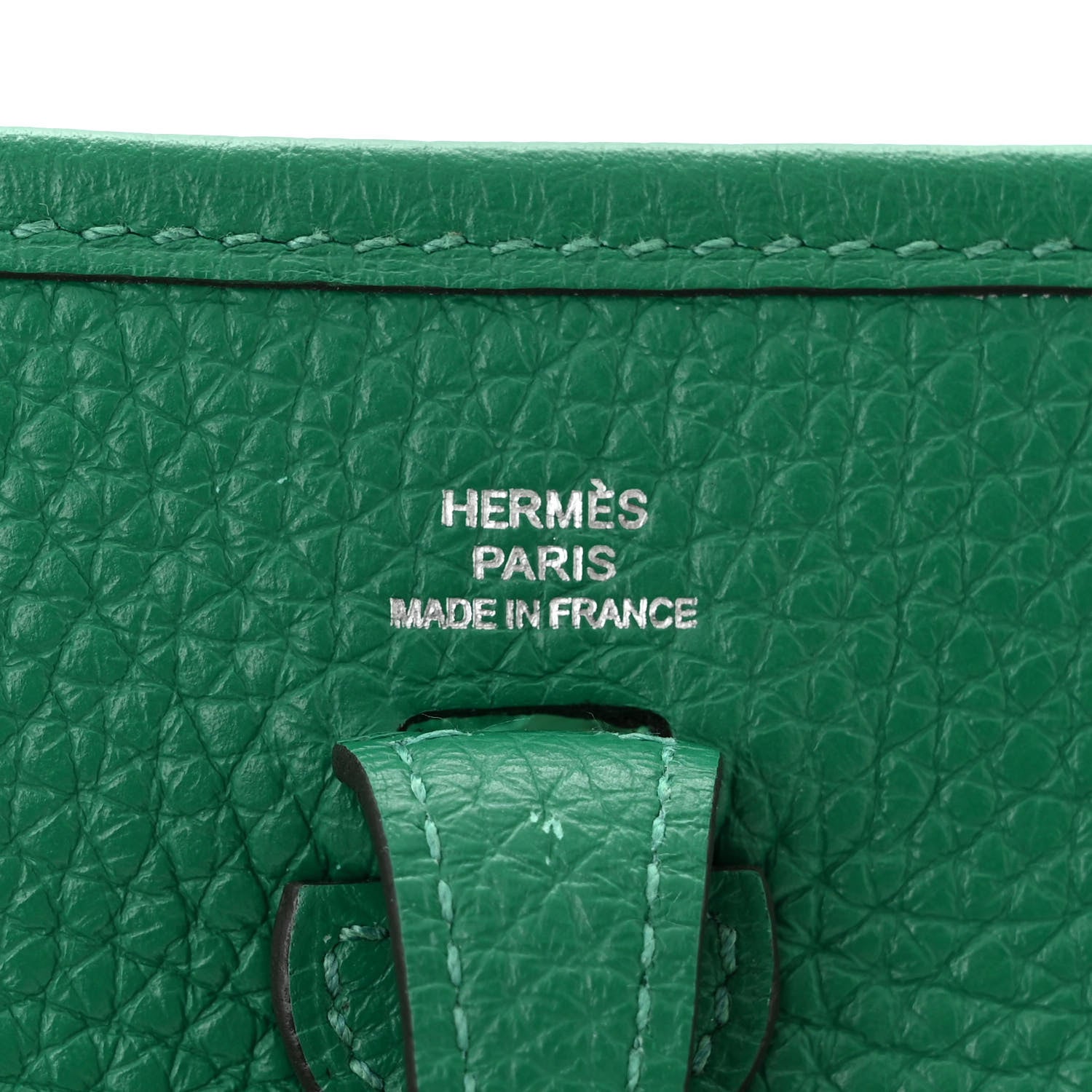 Hermes Taurillon Clemence Evelyne TPM Vert Vertigo 6 of 13