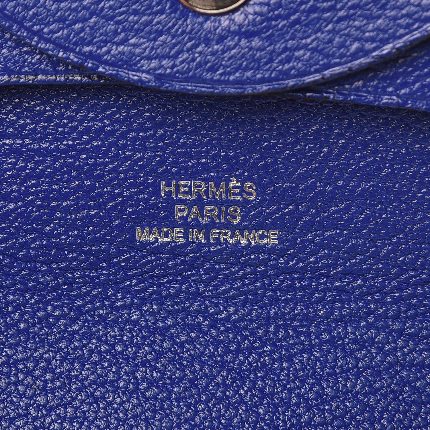 Hermes Chevre Mysore Bastia Coin Purse Bleu Electrique 6 of 7
