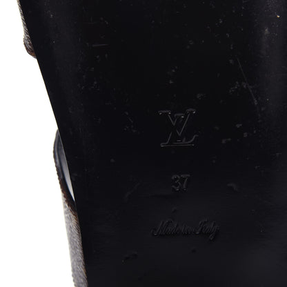 Louis Vuitton Monogram Bom Dia Mule Sandals 37 Black 9 of 11