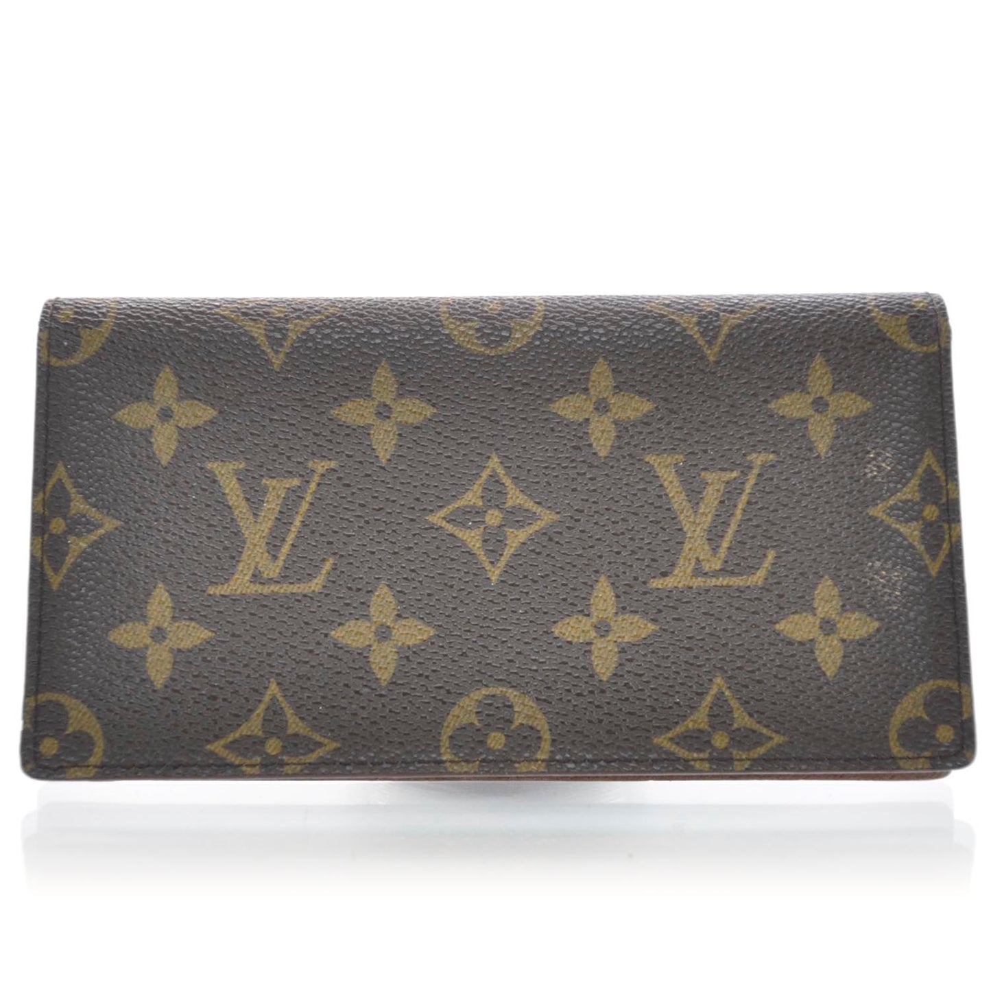 Monogram Checkbook Holder Wallet Cover