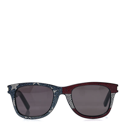 Saint Laurent Acetate SL51 039 Sunglasses Black Red White Blue 2 of 9