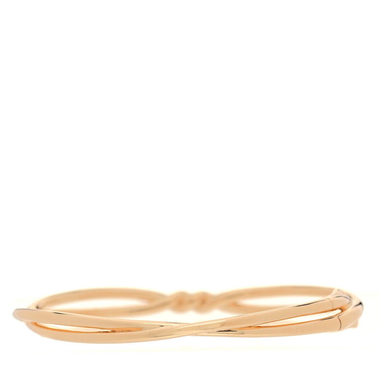 18K Yellow Gold Diamond Continuance Center Twist Bracelet