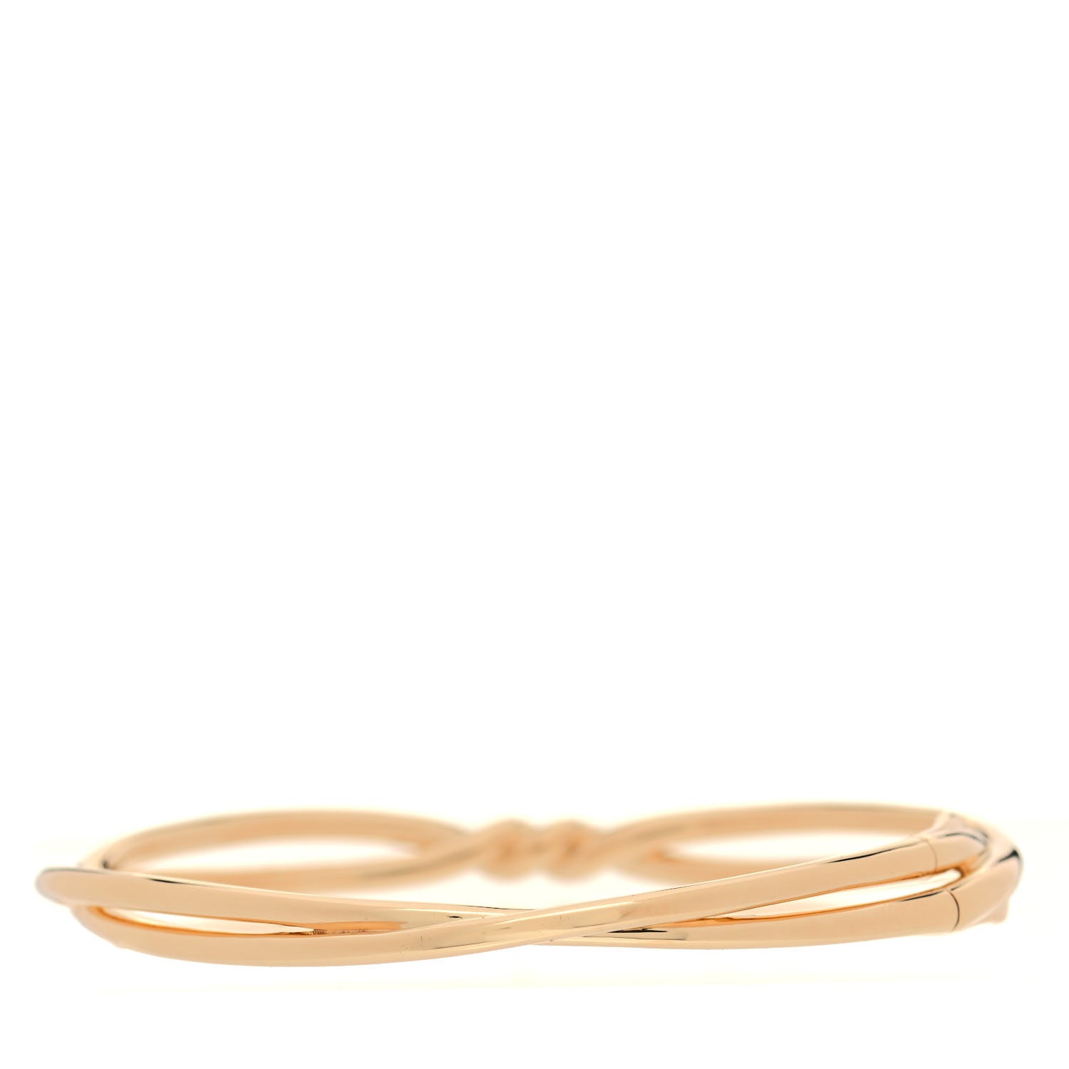 David Yurman 18K Yellow Gold Diamond Continuance Center Twist Bracelet 3 of 4