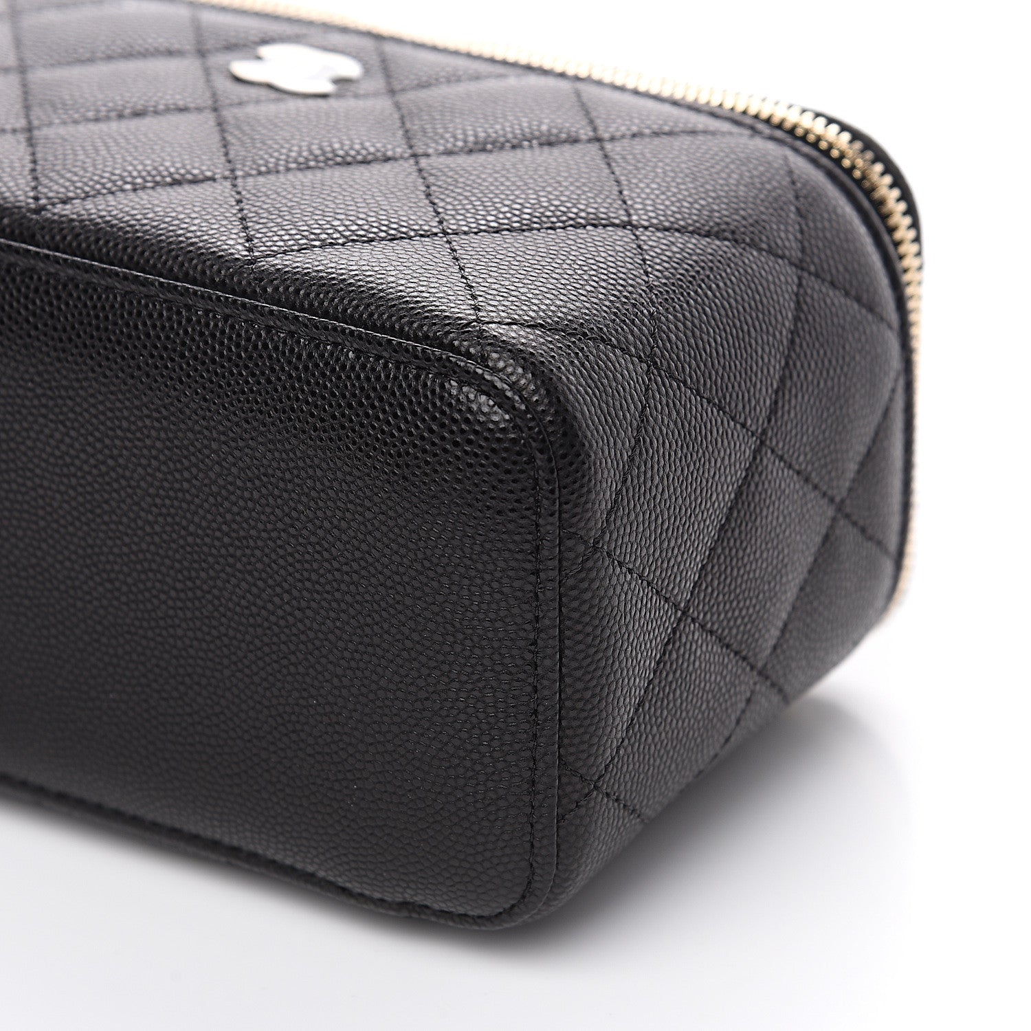 Chanel Caviar Quilted Small Vanity Case With Chain Black 8 of 9