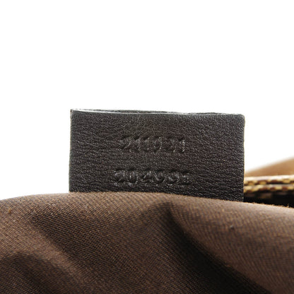 Gucci Crystal Monogram Medium Web Tote Brown 7 of 7