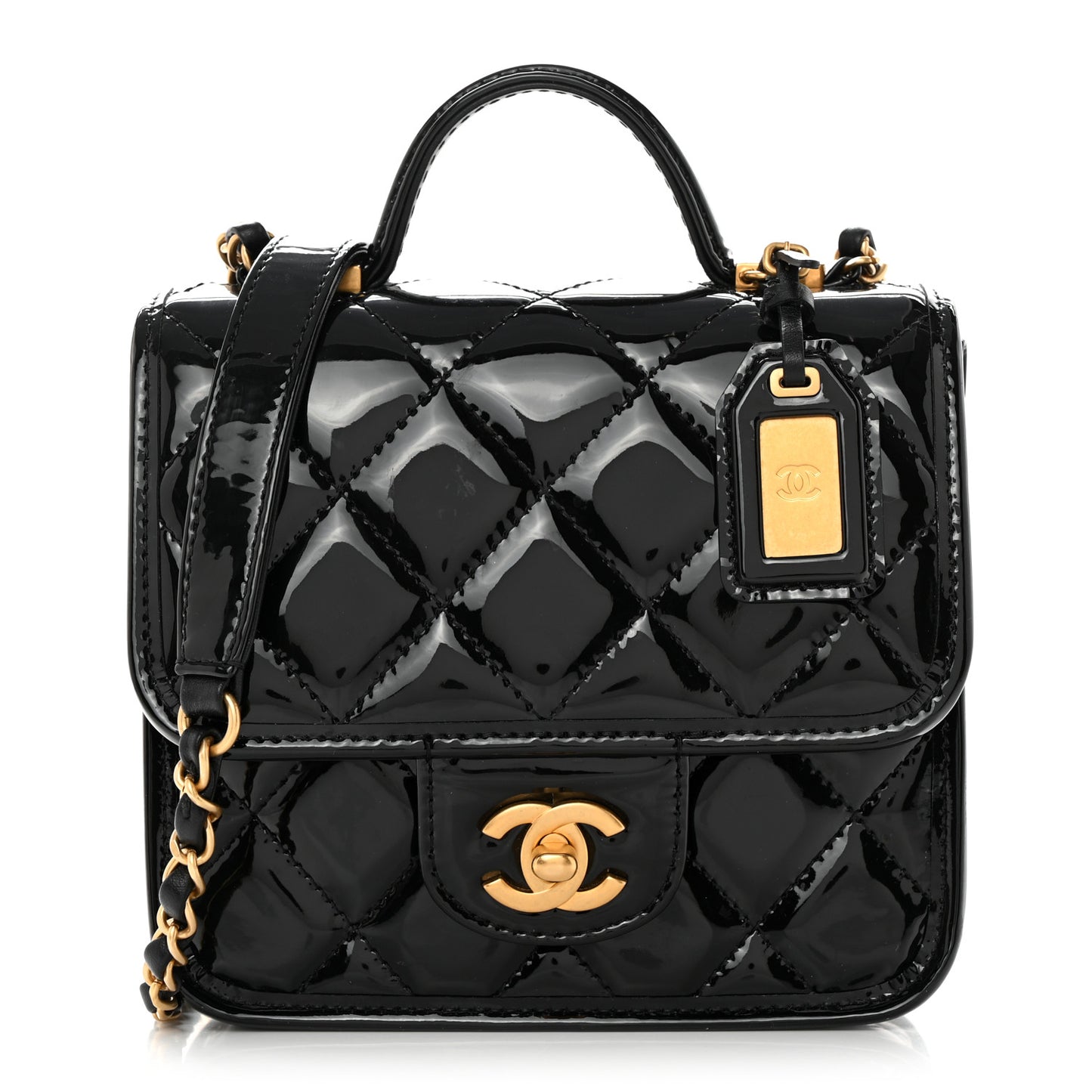 Patent School Memory Mini Top Handle Flap Black