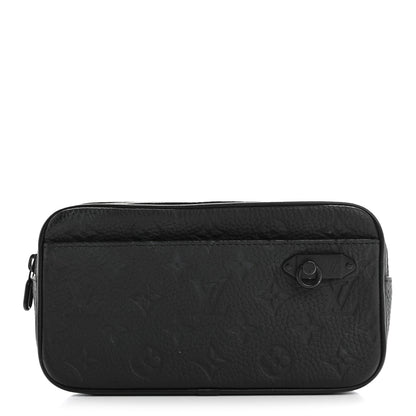 Louis Vuitton Taurillon Monogram Uniformes Solar Ray Soft Pochette Volga Belt Bag Black 1 of 11