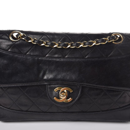Chanel Lambskin Quilted Medium Single Flap Black 15 of 24