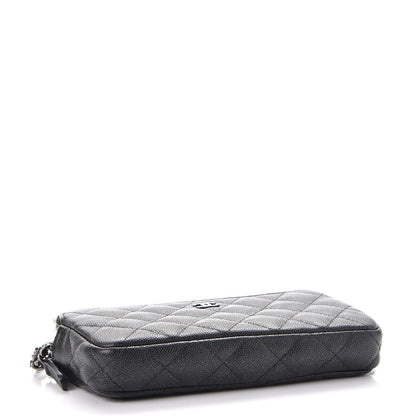 Chanel Caviar Quilted Small Clutch With Chain Black 4 of 9