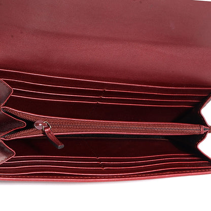Gucci Metallic Guccissima Lovely Heart Continental Wallet Red 5 of 7